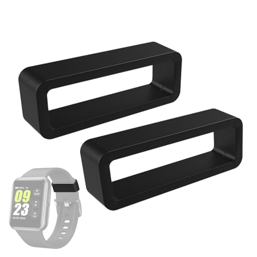 ウォッチバンドホルダーループ | ウォッチバンド部品 - 衝撃吸収シリコーン製スマートウォッチリング調整可能ロック用